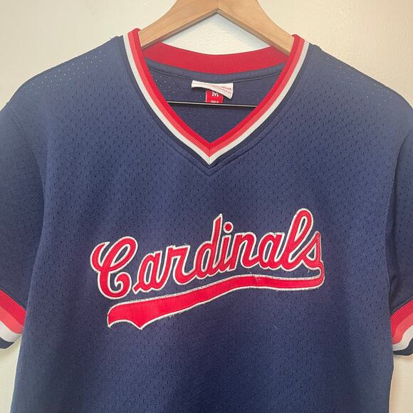 Mitchell & Ness St. Louis Cardinals Pullover Baseball Jersey Size Youth Medium - Picture 2 of 6